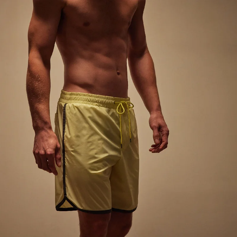 Curved Hem Boardshort - Neon/Carbon