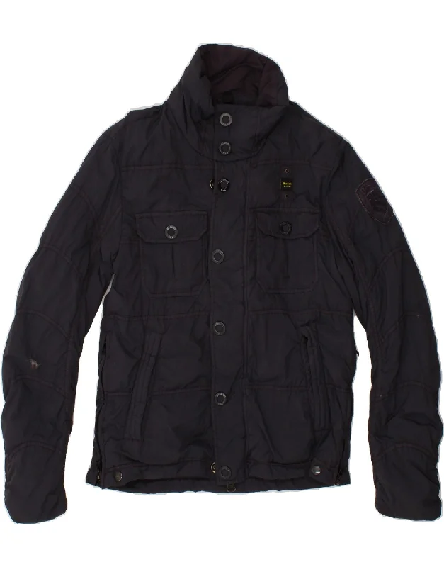 BLAUER Mens Padded Jacket UK 38 Medium Black