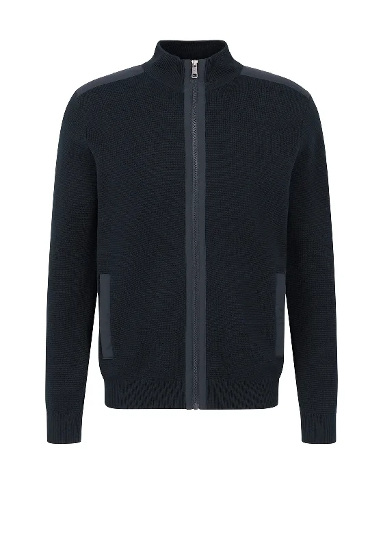 Bugatti Full Zip Knit Jacket, Navy