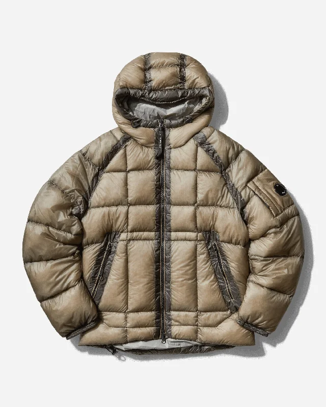 Men's D.D. Shell Hooded Medium Down Jacket Vintage Khaki