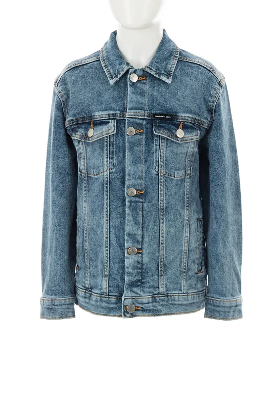 Calvin Klein Jeans Kids Denim Jacket, Light Blue