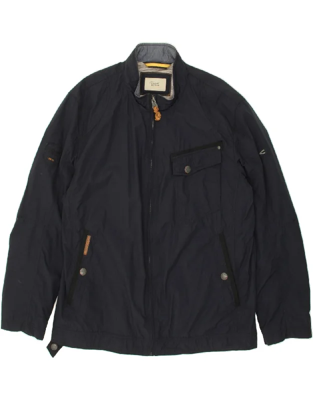 CAMEL ACTIVE Mens Utility Jacket IT 58 4XL Navy Blue Cotton