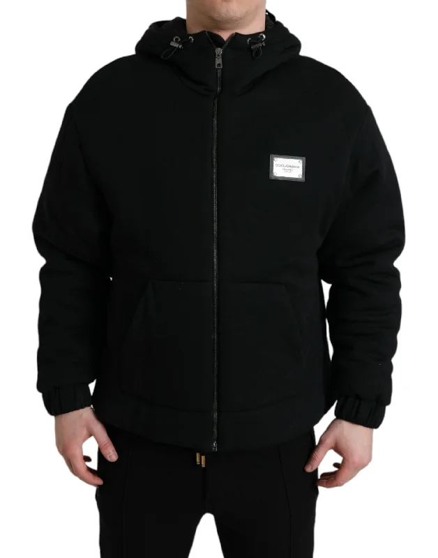 Dolce & Gabbana Elegant  Bomber Jacket with Men's Hood