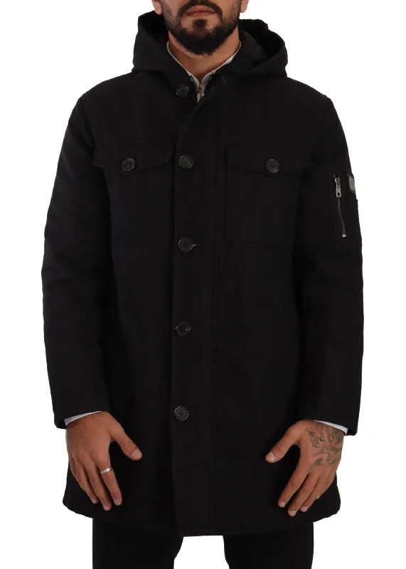 Dolce & Gabbana Elegant  Parka Hooded Men's Jacket