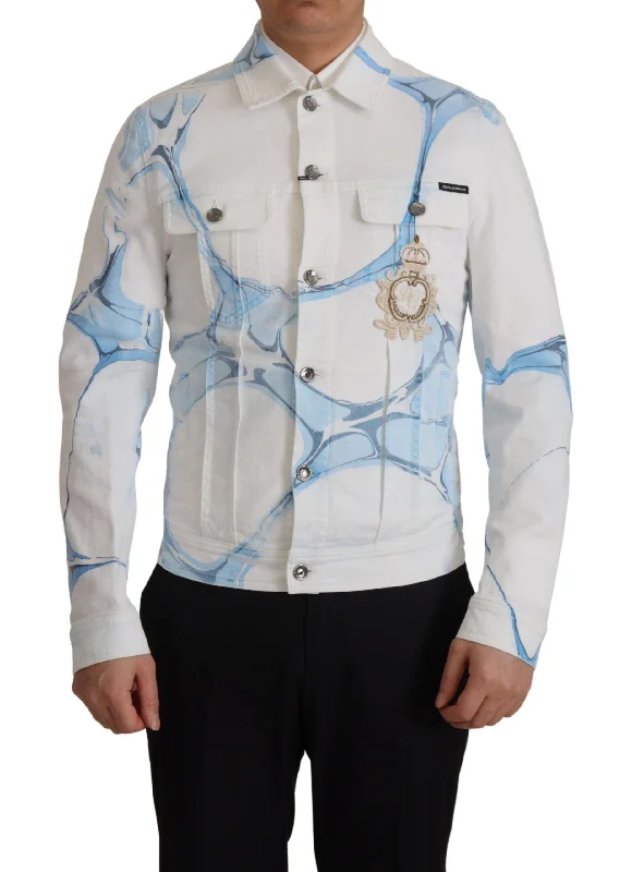 Dolce & Gabbana multi Logo Embroide blue Men's Jacket