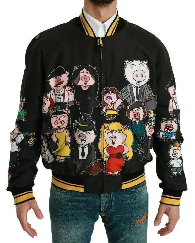 Dolce & Gabbana multi Motive Bomber Style Men's Jacket