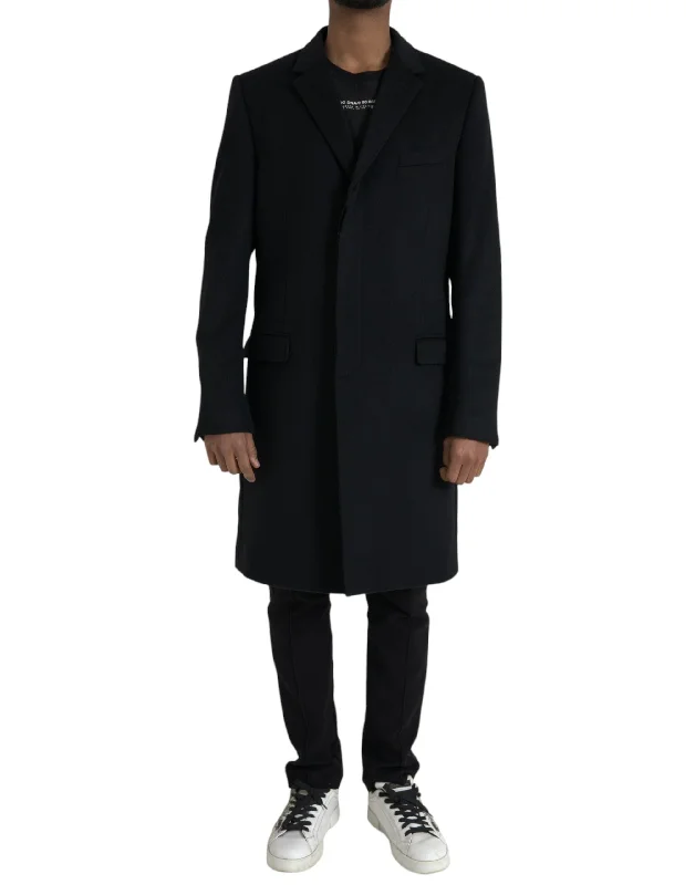 Dolce & Gabbana  Wool Cashmere Trench Coat Men's Jacket