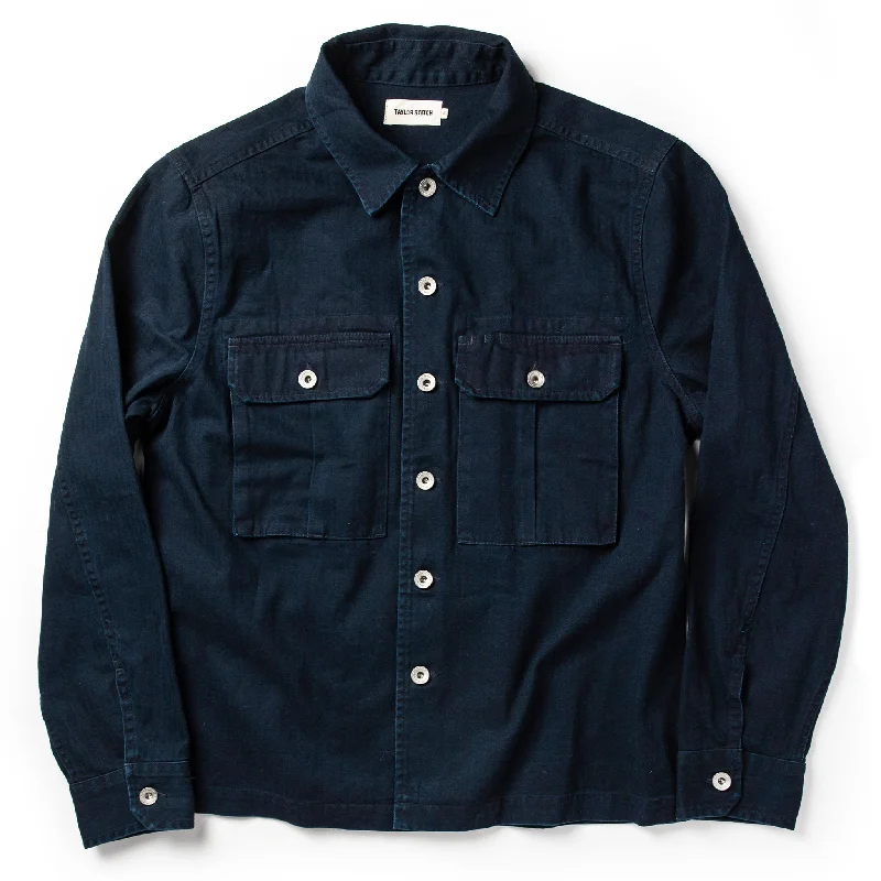 The HBT Jacket in Washed Navy