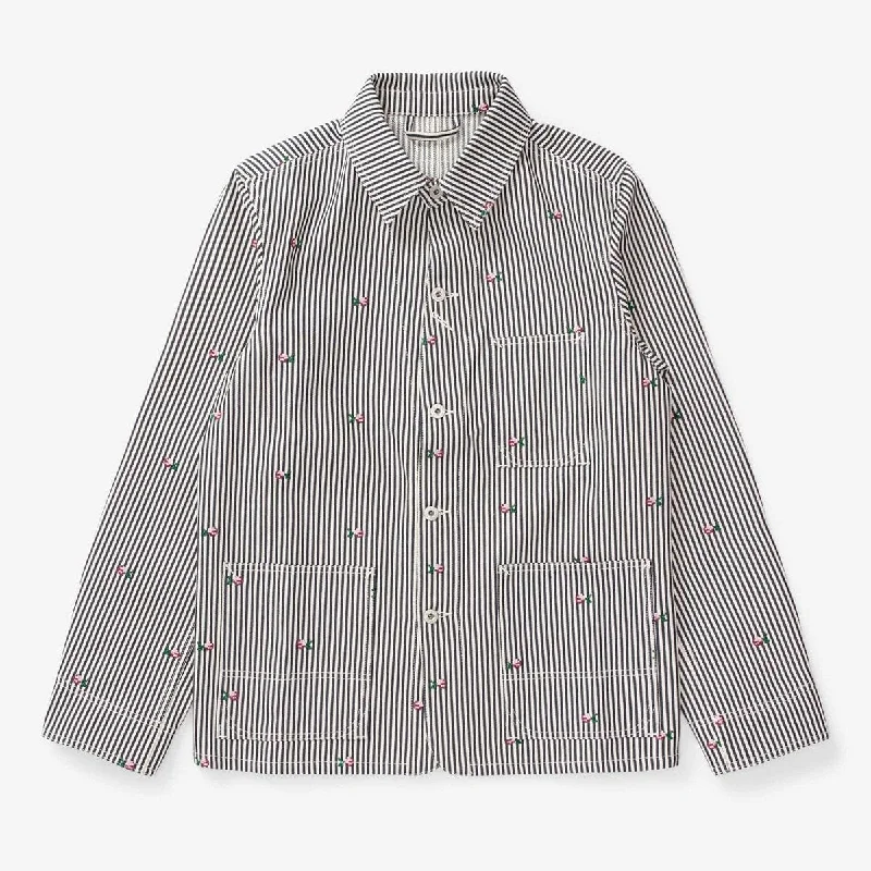 Kenzo Pixel Striped Denim Jacket