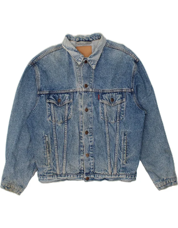 LEVI'S Mens Denim Jacket UK 40 Large Blue