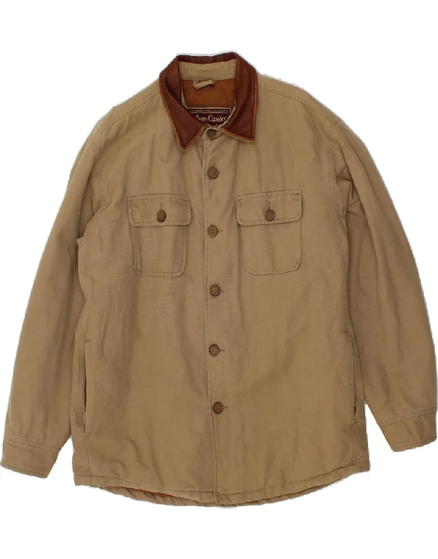 MARLBORO CLASSICS Mens Utility Jacket UK 40 Large Beige