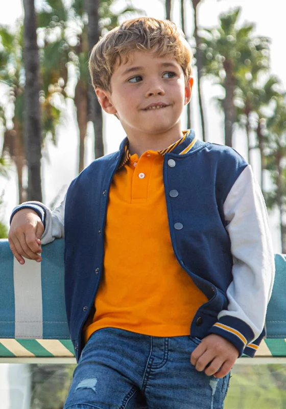 Mayoral Mini Boy Bomber Jacket, Navy