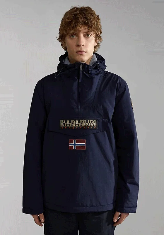 Napapijri Rainforest Winter Windbreaker Jacket, Blue Marine