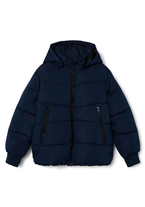 Name It Kid Boy Music Puffer Jacket, Dark Sapphire