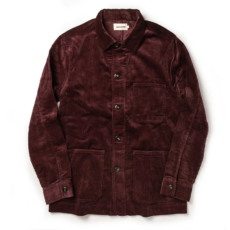 The Ojai Jacket in Burgundy Cord