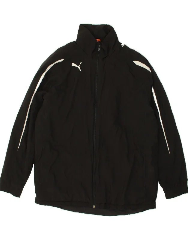 PUMA Mens Windbreaker Jacket UK 42 XL Black