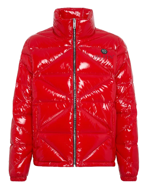 Quilted Down Jacket Hexagon