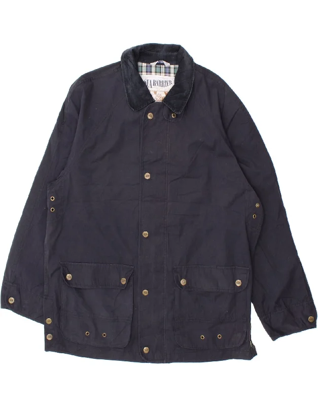 SEA BARRIER Mens Utility Jacket UK 40 Large Navy Blue