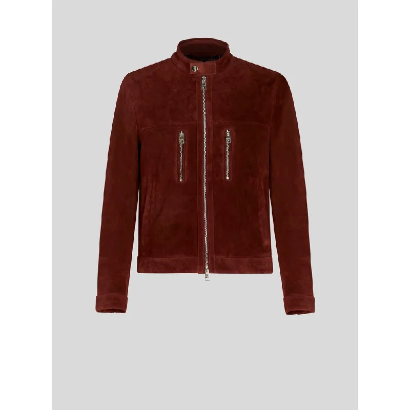 SUEDE LEATHER BIKER JACKET