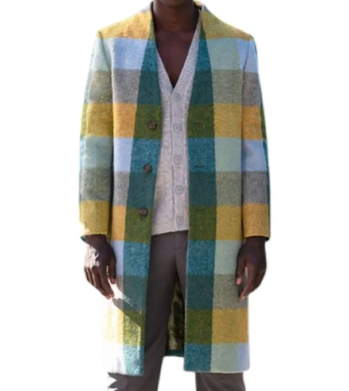 The Chequer Coat Jacket In Harvest Plaid