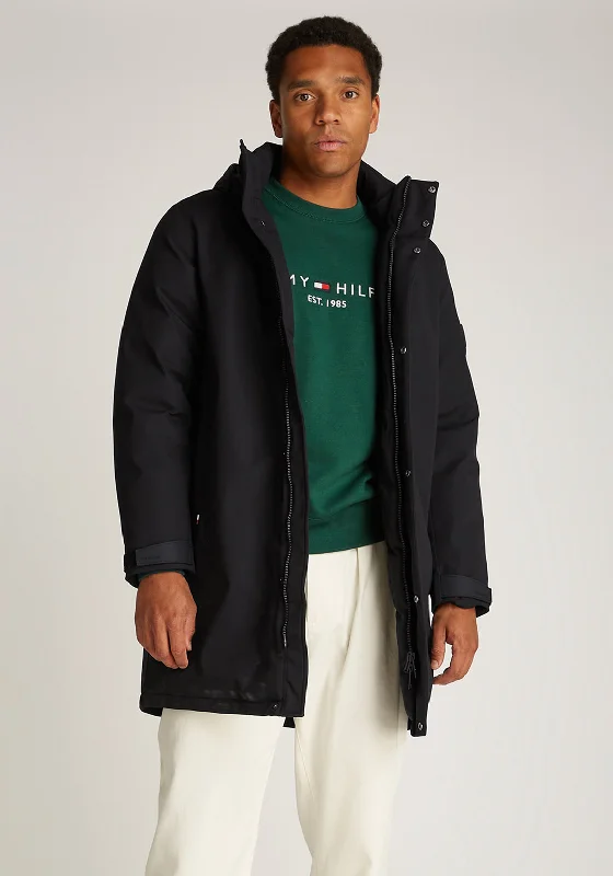 Tommy Hilfiger Padded Parka Jacket, Black