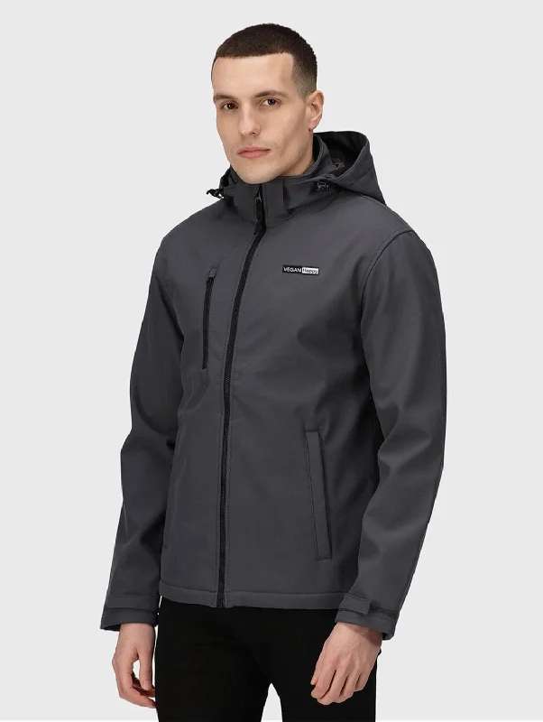 Vegan Men's Venturer 3-layer Hooded Softshell Jacket | Multiple Colours