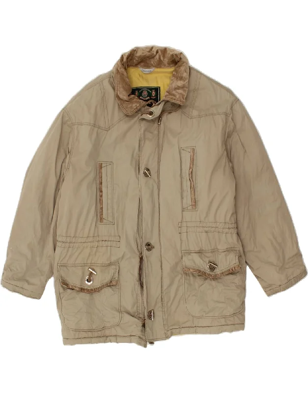 WAMPUM Mens Utility Jacket UK 36 Small Beige