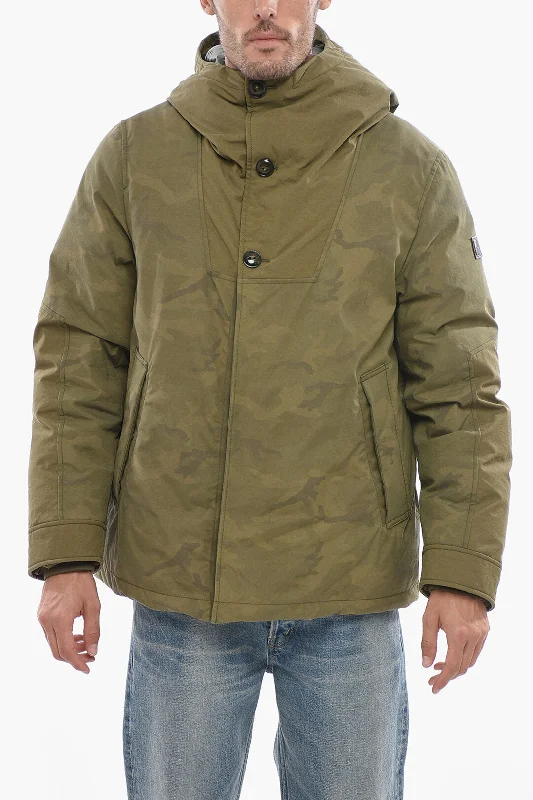 Woolrich Camouflage Nylon Down Jacket