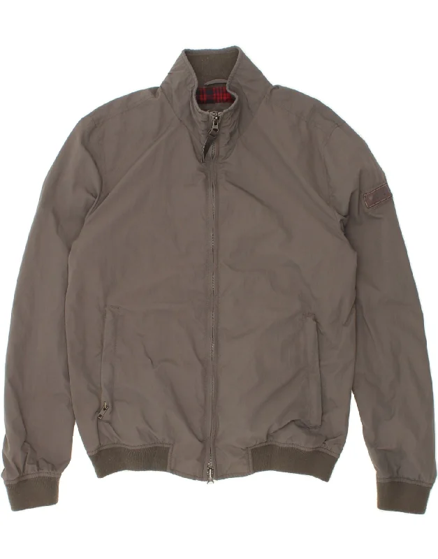 WOOLRICH Mens Bomber Jacket UK 38 Medium Grey Polyamide