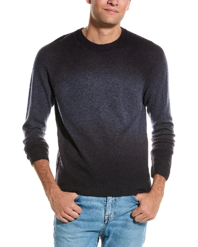 Autumn Cashmere Ombre Raglan Cashmere Crewneck Sweater