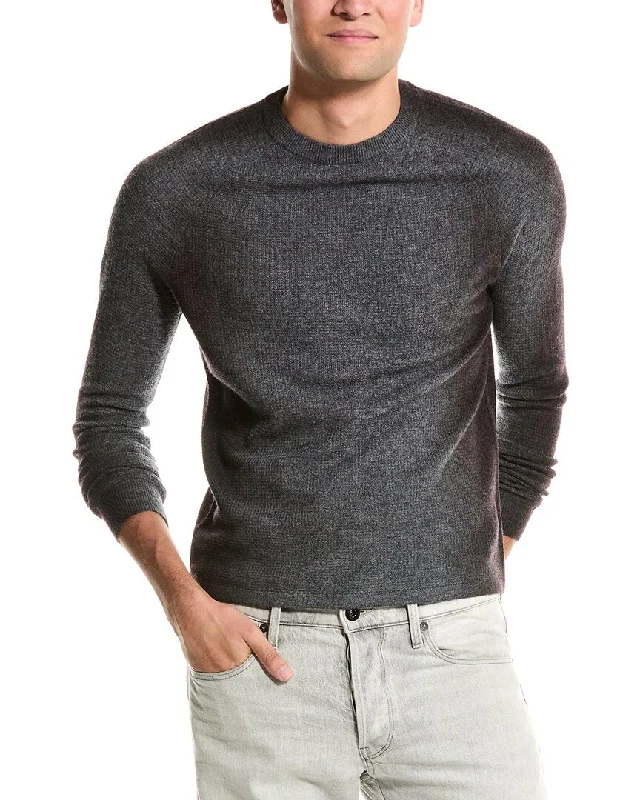 Autumn Cashmere Thermal Wool & Cashmere-Blend Crewneck Sweater