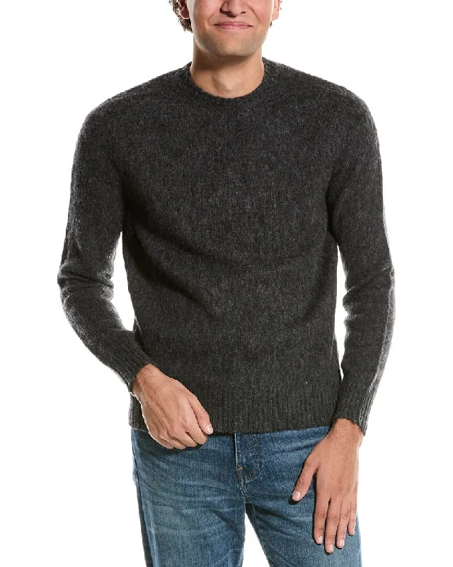 Brooks Brothers Classic Brushed Wool Crewneck Sweater