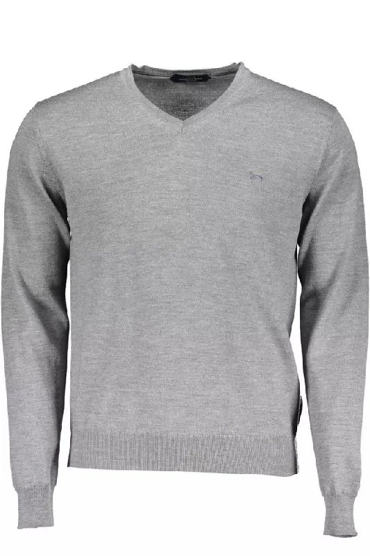 Harmont & Blaine Elegant V-Neck Wool Sweater in Men's