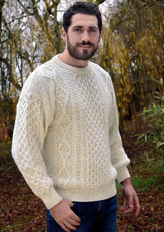 Inis Mor Aran Sweater | Natural