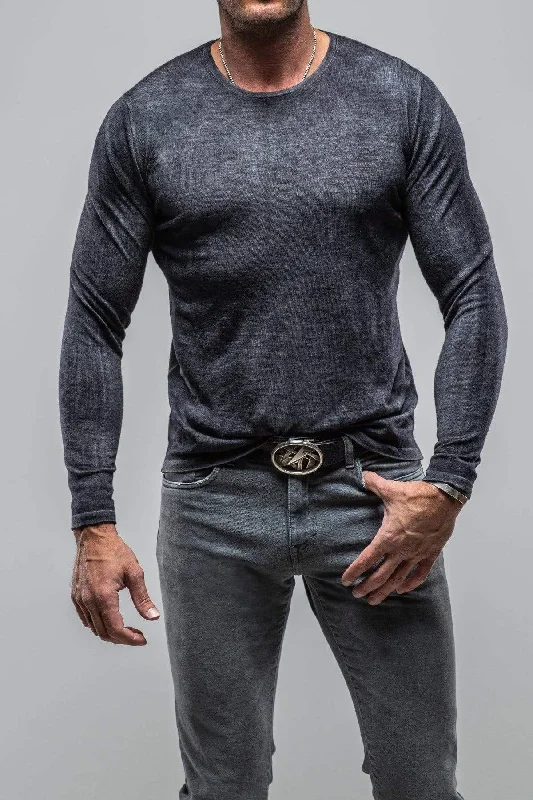 Matteo Cashmere Sweater in Anthracite