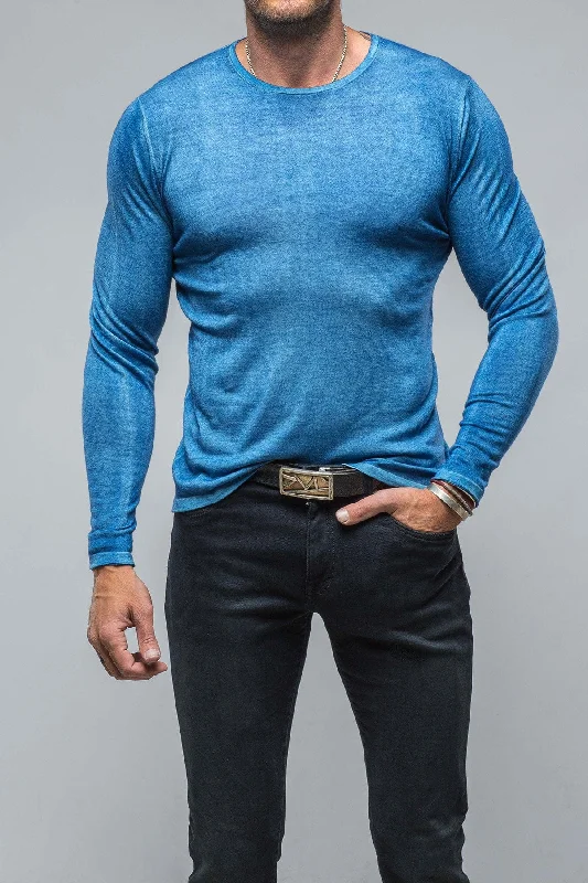 Matteo Cashmere Sweater in Royal