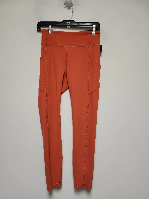 Orange Athletic Leggings Lululemon, Size S