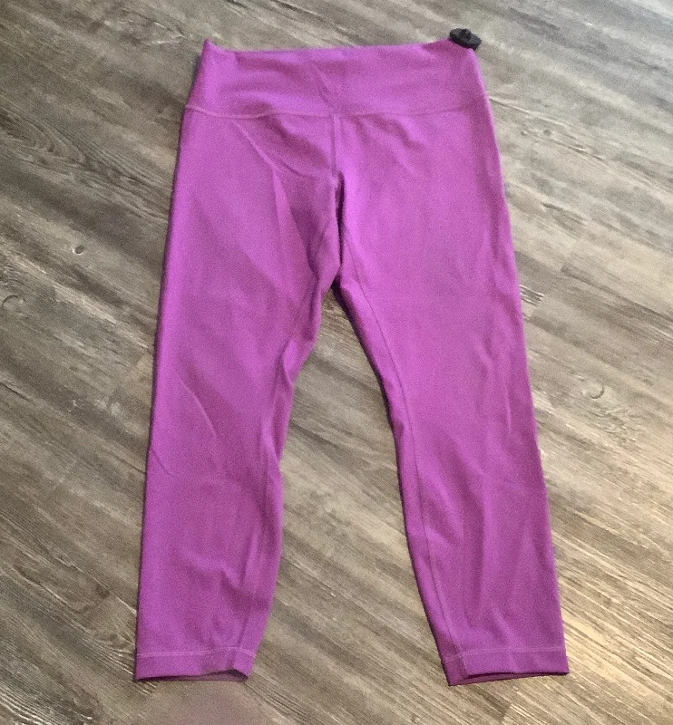 Purple Athletic Leggings Lululemon, Size Xl