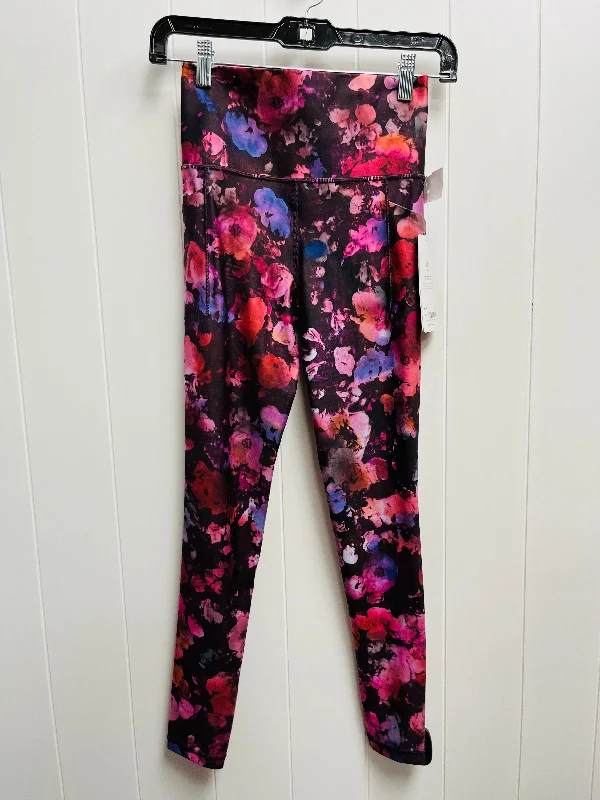 Purple & Red Athletic Leggings Athleta, Size Xs