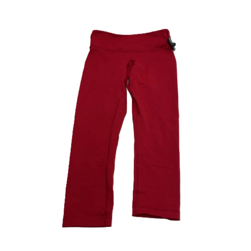 Red  Athletic Leggings Capris By Lululemon  Size: S