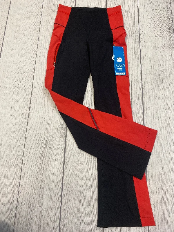 Red Black Athletic Leggings Lululemon, Size S