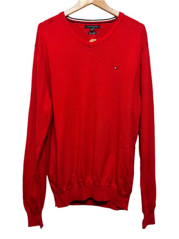 Tommy Hilfiger Mens Red Sweater (Size XL)