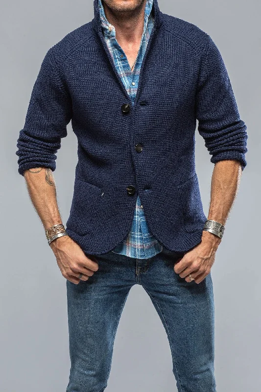 Tuscan Sweater Jacket In Navy