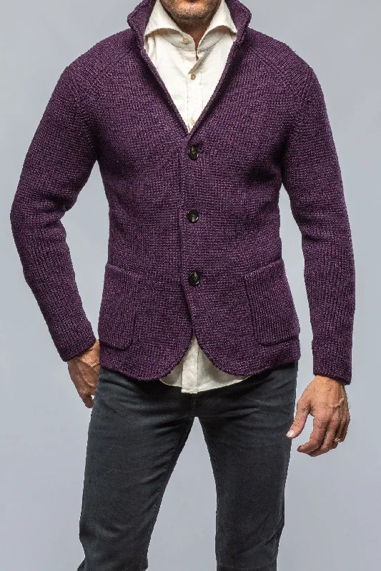 Tuscan Sweater Jacket In Wine