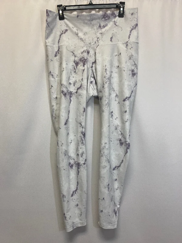 White Athletic Leggings Old Navy, Size Xl