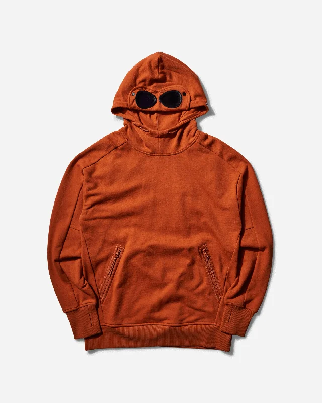 Men's Diagonal Raised Fleece Goggle Hooded Sweatshirt Bombay Brown