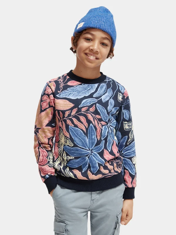 Kids - Printed crewneck sweatshirt