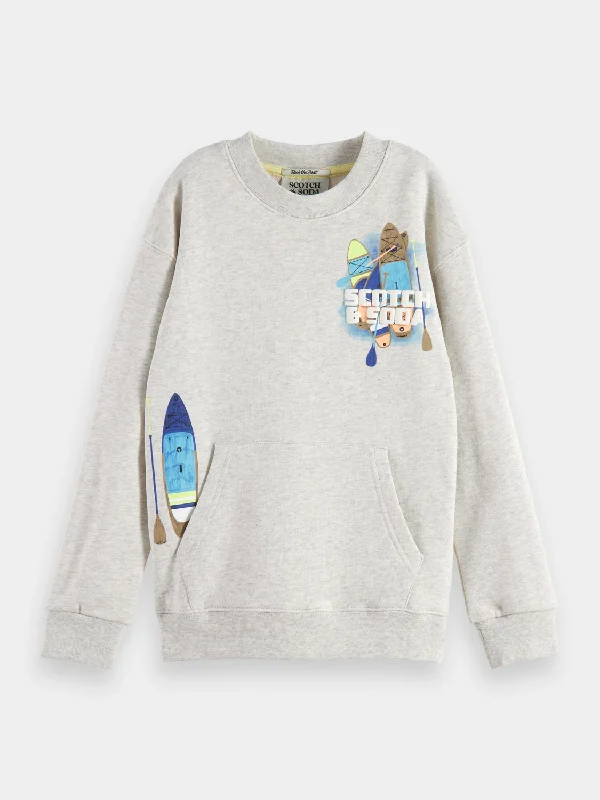 Kids - Relaxed-fit pocketed sweatshirt