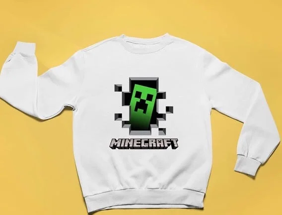 Mine craft sweatshirt Design (CODE: 5229)