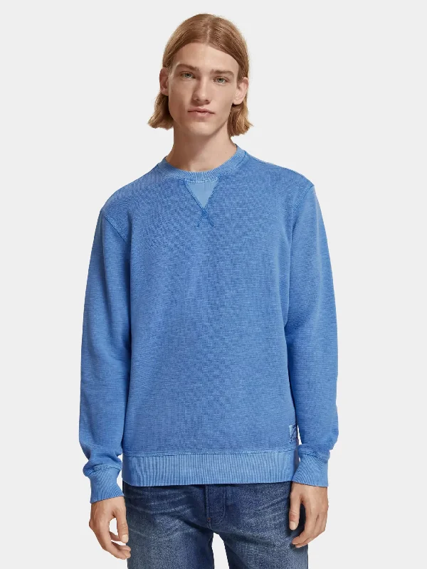 Regular-fit garment-dyed sweatshirt